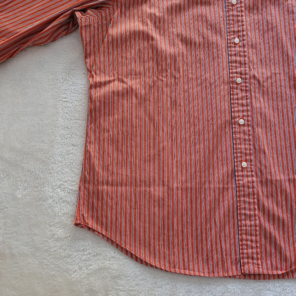 Ralph Lauren Classic Fit Striped Poplin Long-Sleeve Shirt, Men's Size XL - EUC - Picture 3 of 8